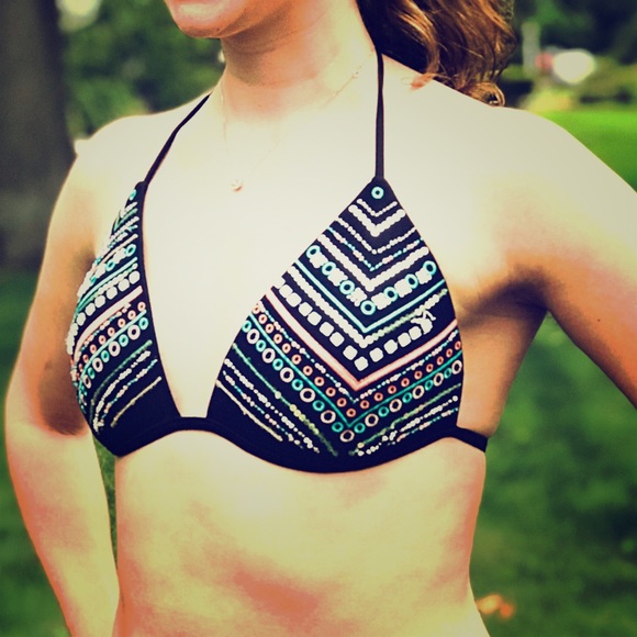 Candies Black Beaded Swim Set, Large, EUC🌟 - Picture 2 of 7